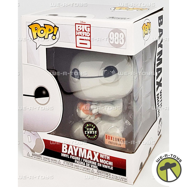 Funko POP Disney Big Hero 6 Baymax with Mochi 988 Glow Chase Vinyl Figure