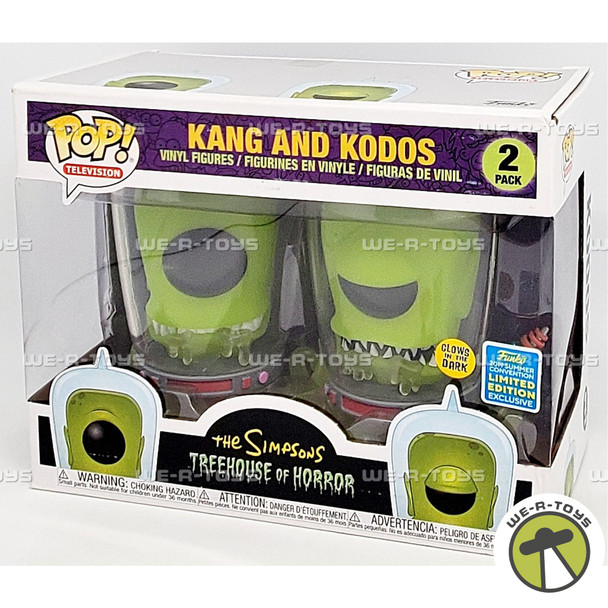 Funko POP Television The Simpsons Treehouse of Horror Kang & Kodos GITD Figures
