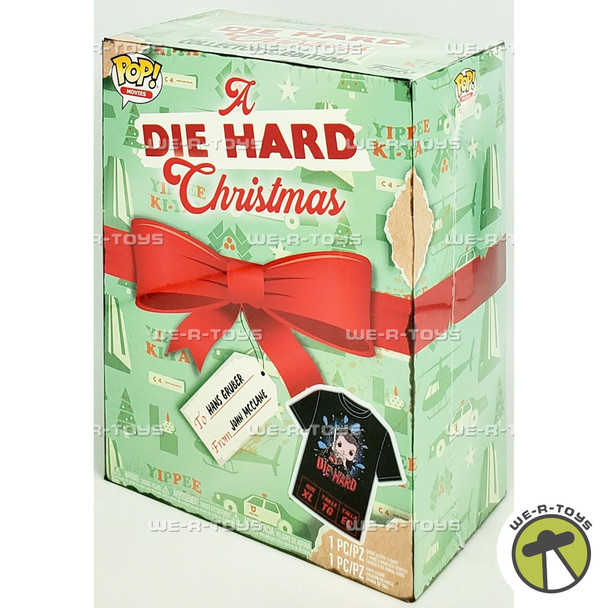 Funko POP Movies A Die Hard Christmas Figure and T-Shirt Set