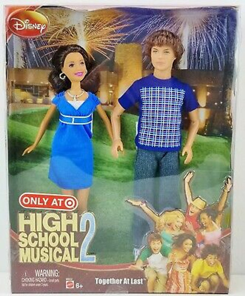 Disney Channel High School Musical 2 Troy & Gabriella Dolls Target Mattel NRFB