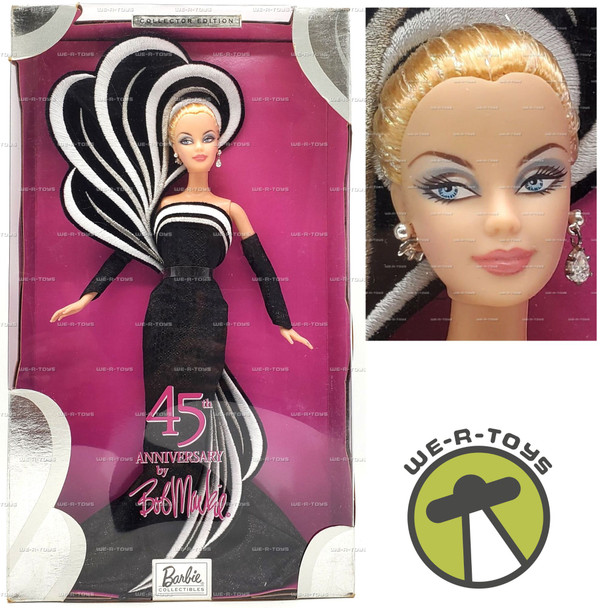 45th Anniversary Barbie Doll Bob Mackie Collector Edition 2003 Mattel #B3452