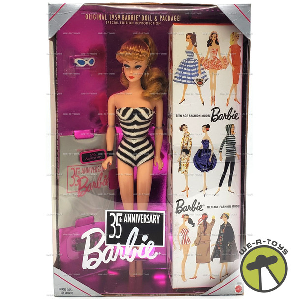 35th Anniversary Barbie Blonde Doll Teen Age Fashion Model 1993 Mattel #11590
