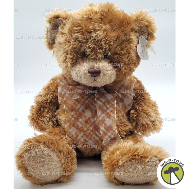 Ty Beanie Classics Pinwheel the Bear with Plaid Bow Plush