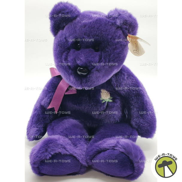 Ty Beanie Buddy Princess Diana the Bear Purple Plush 1999