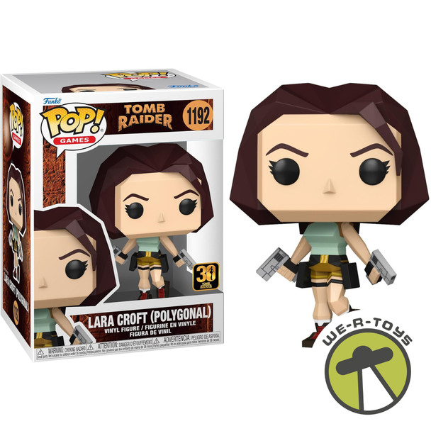 Funko Pop Games 1192 Tomb Raider Lara Croft Polygonal Vinyl Figure