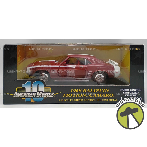 American Muscle 1969 Baldwin Motion Camaro Red Die Cast Vehicle ERTL 2001