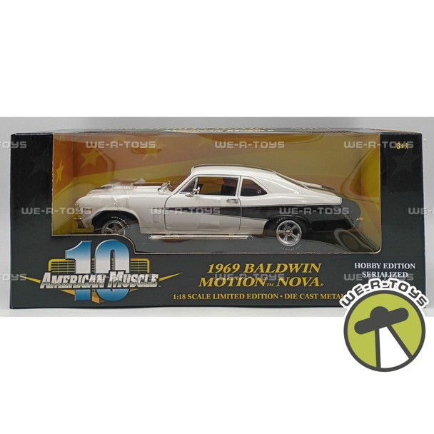 American Muscle 1969 Baldwin Motion Nova White Die Cast Vehicle ERTL 2001