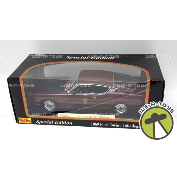 Maisto 1969 Ford Torino Talladega Special Edition Burgundy Diecast Vehicle 31616