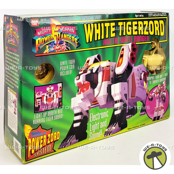Mighty Morphin Power Rangers White Tigerzord and the White Ranger Action Figures