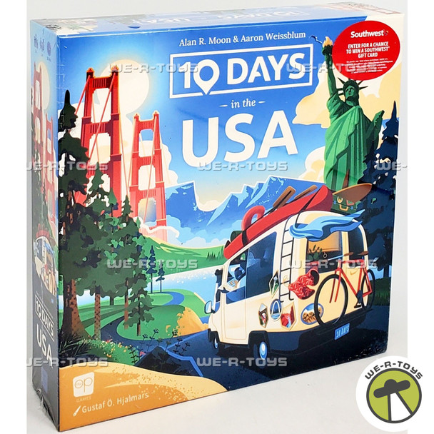 10 Days in The USA Family Road Trip Board Game Designed by Alan Moon OP Games