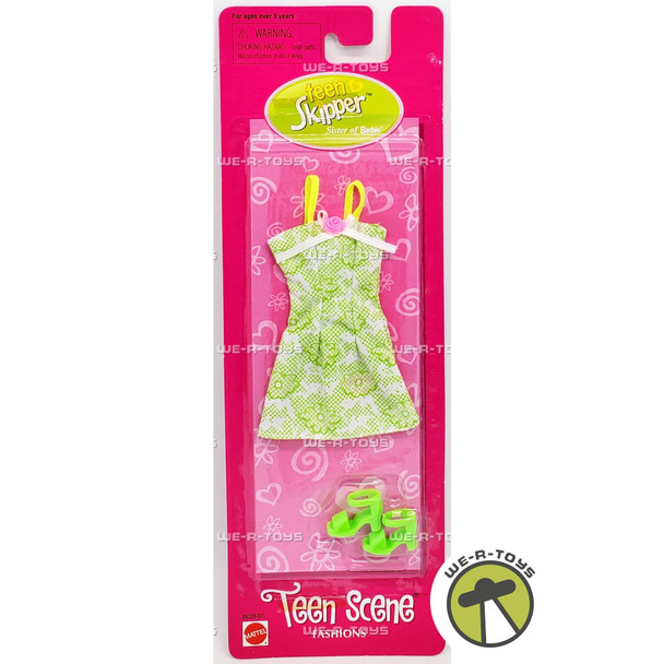 Teen Skipper Sister of Barbie Fashions Green Dress 1998 Mattel 68028
