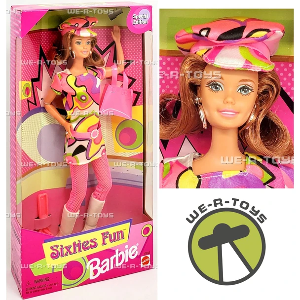 Sixties Fun Barbie Doll 1997 Mattel 17693