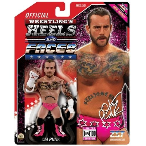 Wrestling's Heels and Faces CM Punk in Pink Figure Zombie Sailor's Toys