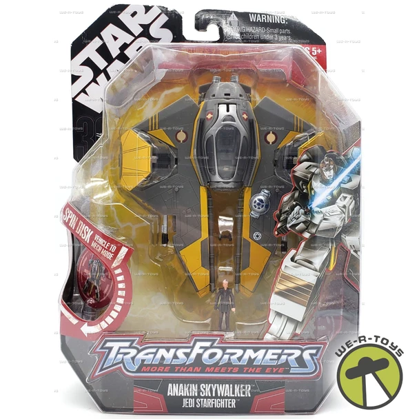Star Wars Transformers Anakin Skywalker Jedi Starfighter Figure Hasbro 87024