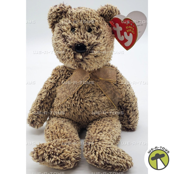Ty Beanie Baby Harry the Bear with Gold Ribbon Plush