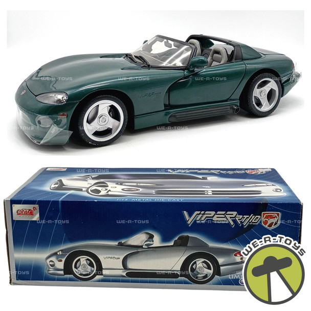 Anson Dodge Viper RT/10 Green 1:12 Metal Die-Cast Limited Edition