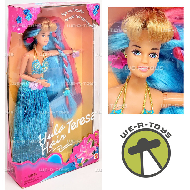 Hula Hair Teresa Barbie Doll 1996 Mattel 17049