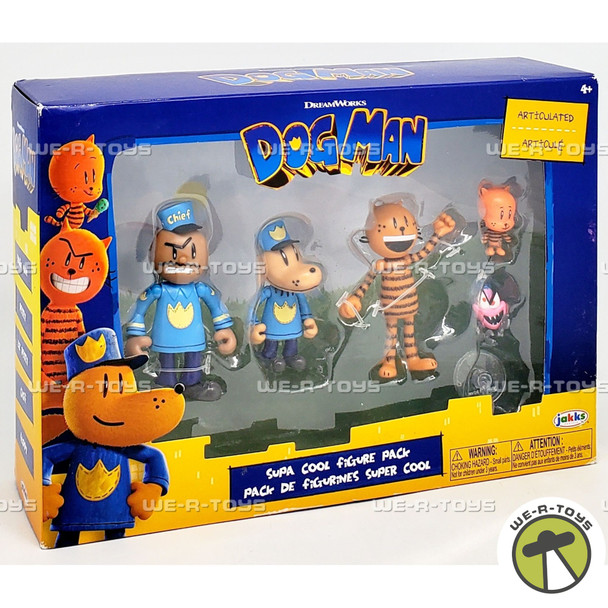 Dreamworks Dog Man Supa Cool Figure Pack 2025 Jakks Pacific 19736