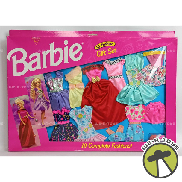 Barbie 10-Fashion Gift Set 10 Complete Fashions Dress Fashions Mattel 1994