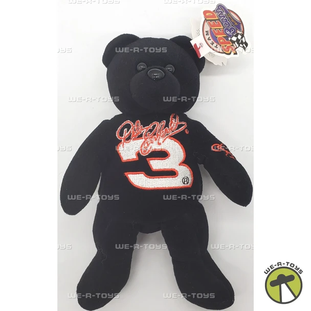 Team Speed Bears Dale Earnhardt #3 NASCAR Black Bear Plush