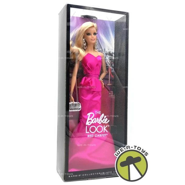 The Barbie Look Red Carpet Barbie Doll Black Label Blonde 2013 Mattel BCP89