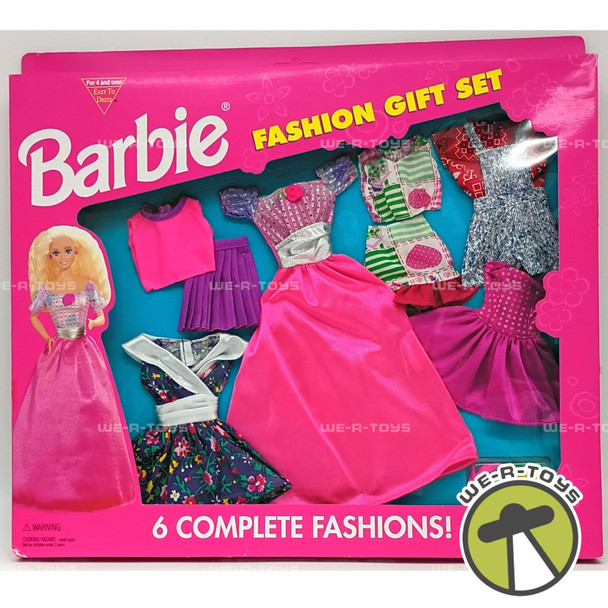 Barbie Fashion Gift Set-Six Complete Fashions Variety Gift Set 1995 Mattel