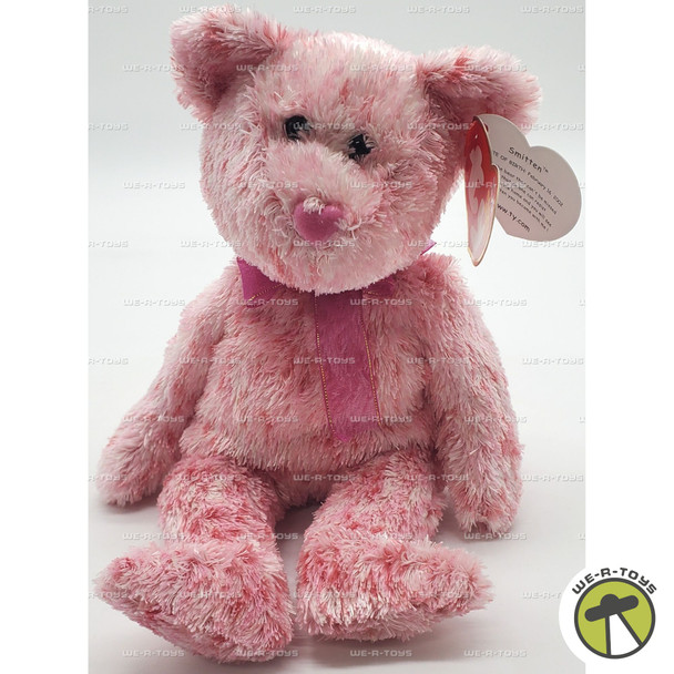 Ty Beanie Baby Smitten the Bear with Pink Nose Plush