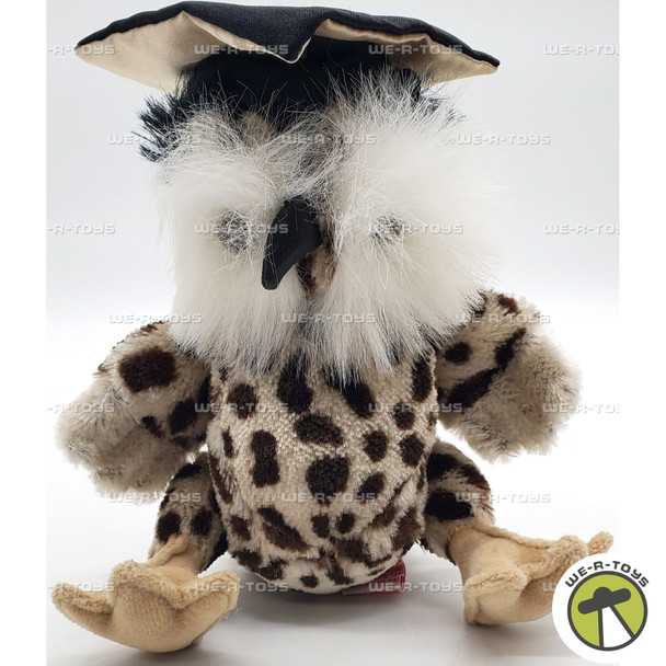 Ty Attic Treasure Socrates the Owl with Graduation Cap Jointed Plush