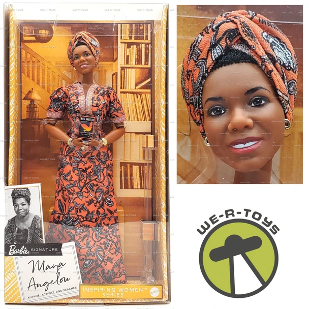 Barbie Inspiring Women Series Maya Angelou Doll 2020 Mattel #GXF46