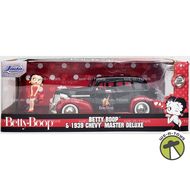 Betty Boop 1939 Chevy Master Deluxe Die Cast Car and Figure Jada 30695
