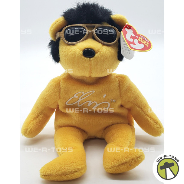Ty Beanie Baby Elvis the Solid Gold Bear Plush