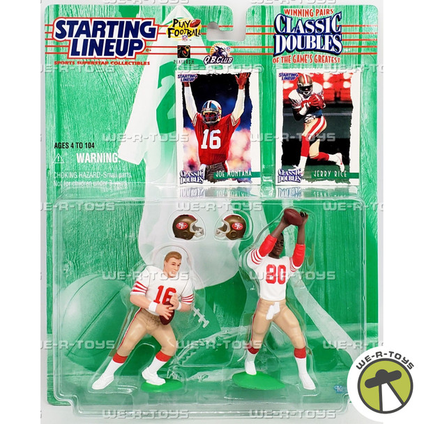 Joe Montana and Jerry Rice Starting Lineup Classic Doubles Figure Set Kenner
