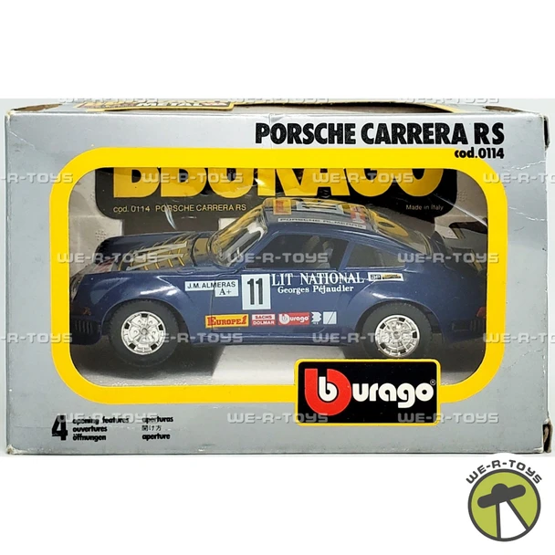 Porsche Carrera RS Die Cast Metal Car BBurago 0114
