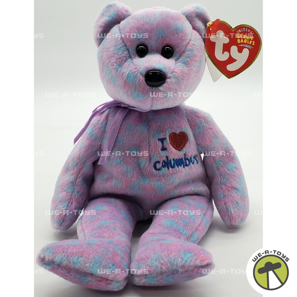 Ty Beanie Baby Columbus the Bear Plush 2004