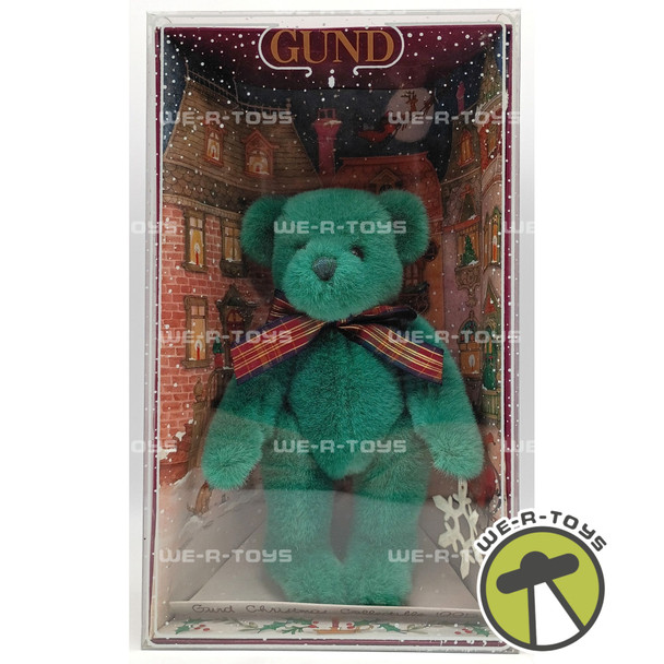 Gund Green Christmas Collectible Bear 1995 Teddy Bear Plush 9 Inch & Ornament