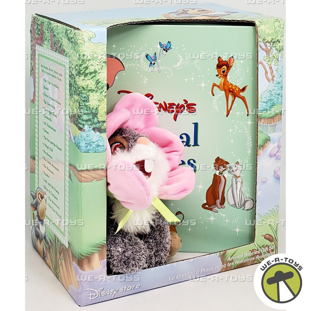 Disney Store Animal Stories Book Gift Set with Thumper Plush 19658