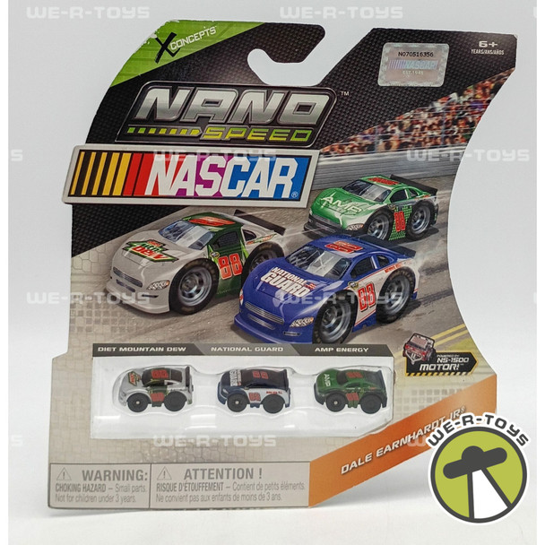 NASCAR Nano Speed Set of 3 Miniature Race Car Vehicles Spin Master 2012
