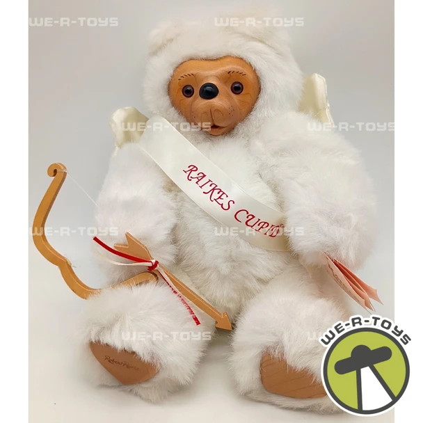 Robert Raike's Cupid Bear White With Quiver 1990 with Wooden Face #662265