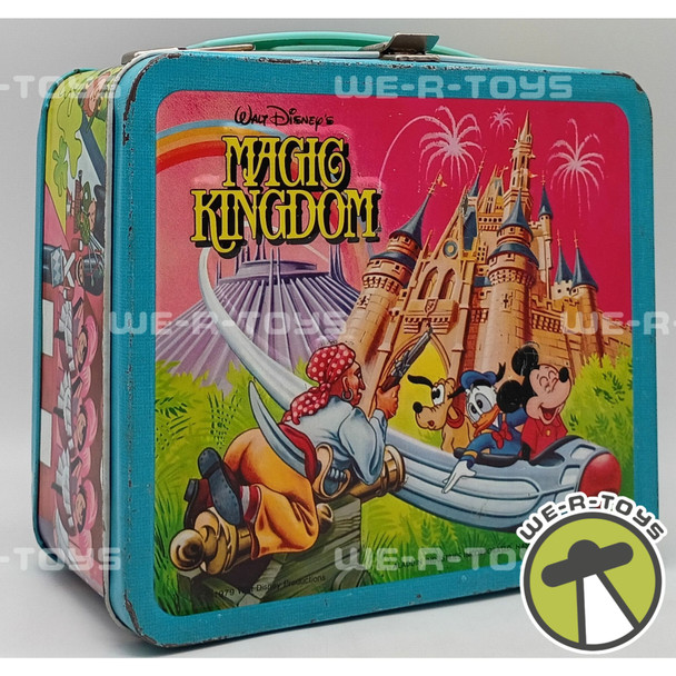 Walt Disneys Magic Kingdom Wonderful World Aladdin Industries Tin Lunchbox 1979