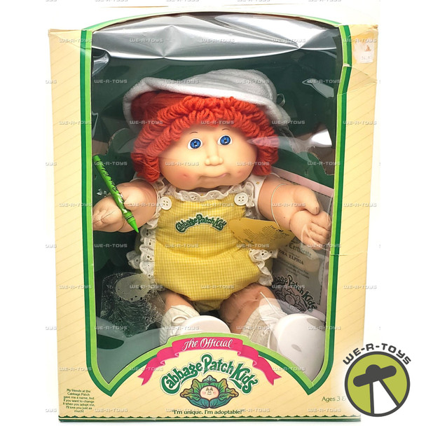 Cabbage Patch Kids 1983 Cora Elphia Doll Redhead with Blue Eyes Coleco #3900
