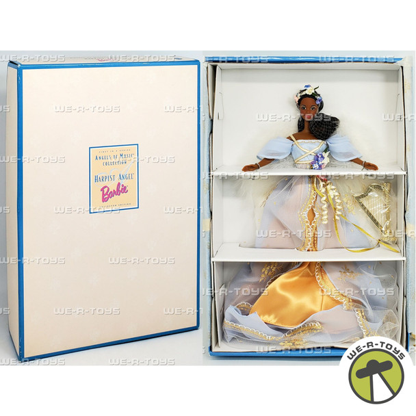Harpist Angel Angels of Music African American Barbie Doll 1997 Mattel 20551