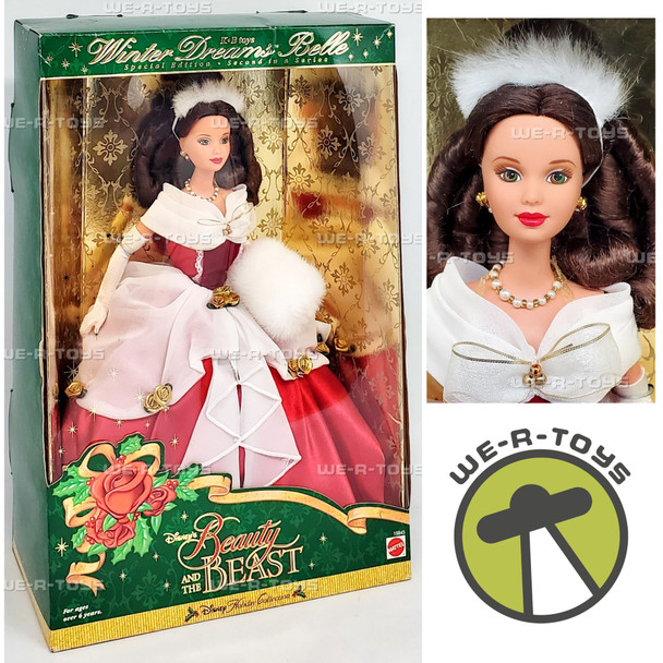 Disney's Beauty and the Beast Winter Dreams Belle Doll 1998 Mattel 19845