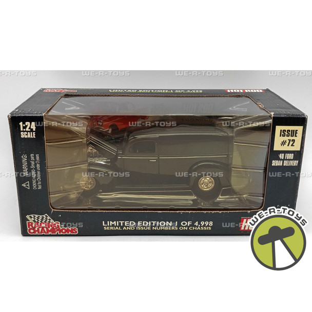 Racing Champions '40 Ford Sedan Delivery Black Vehicle 1998 Issue#72 #07900