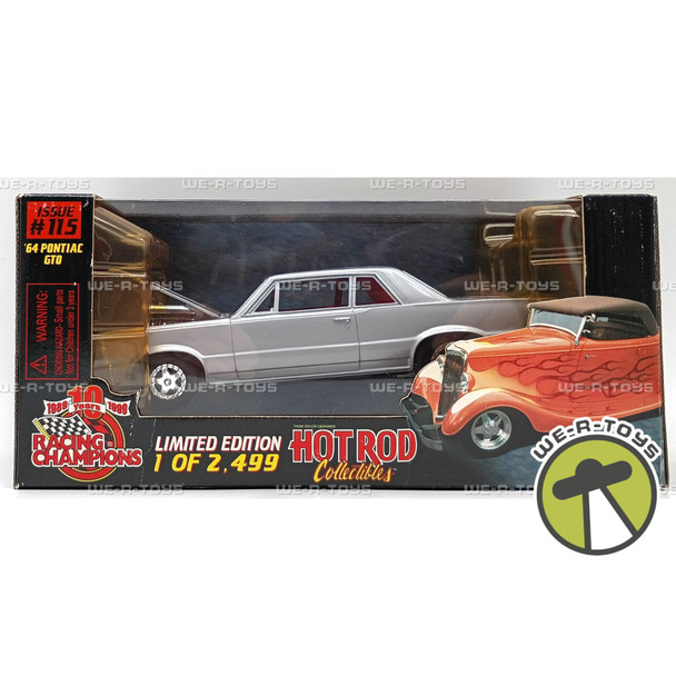Racing Champions 1964 Pontiac GTO Silver Vehicle 1:24 Scale 1999 Limited #97900