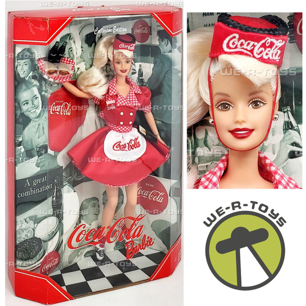 Coca-Cola Waitress Barbie Doll 1998 Mattel 22831
