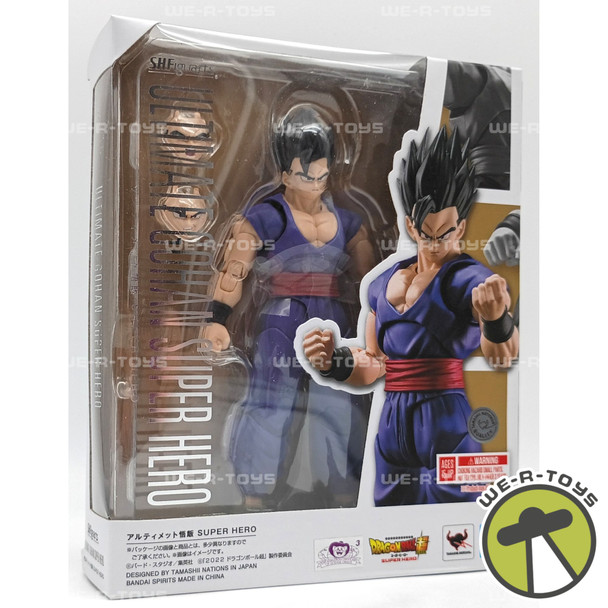 Dragonball Ultimate Gohan Super Hero 6 Inch Action Figure S.H. Figuarts Bandai