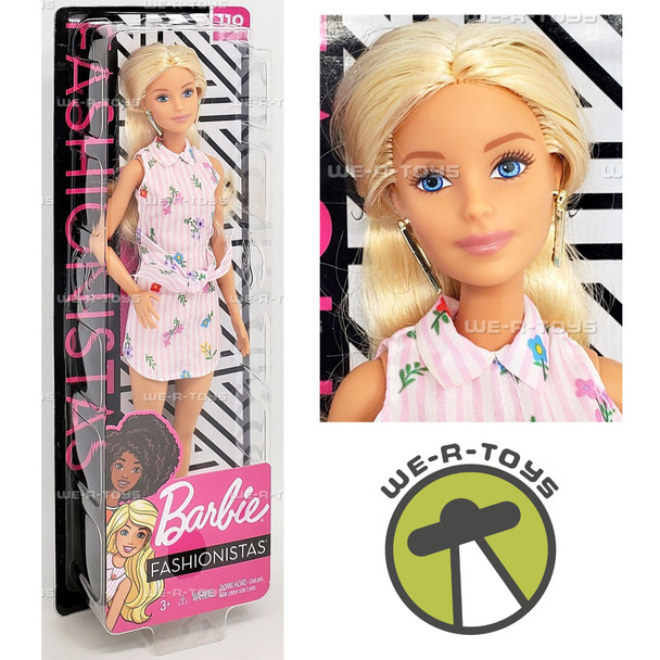 Barbie Fashionistas Doll 119 Long Blonde Hair Floral Outfit 2018 Mattel FXL52