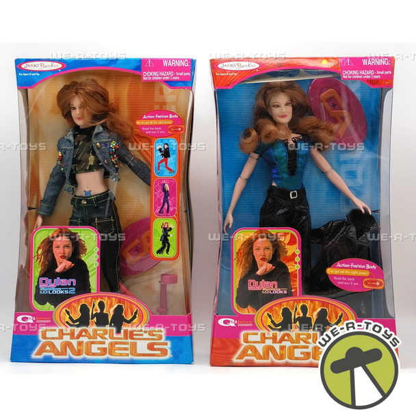 Charlies Angels Dylan Signature Looks Dolls Pair 2000 Jakks Pacific D23221/11