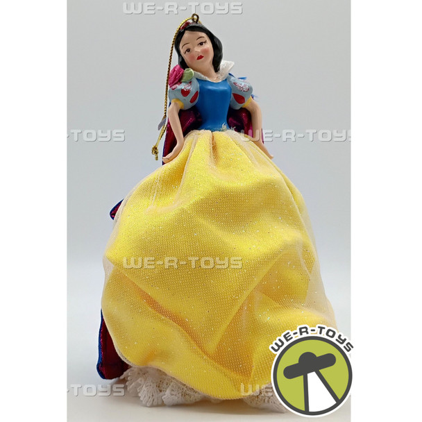Disney Snow White Resin Christmas Ornament Figure Fabric Dress Collectible 2000