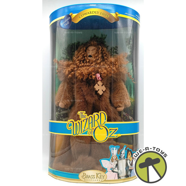 The Wizard of Oz Cowardly Lion Porcelain Doll 2005 Brass Key Keepsakes Item#2114